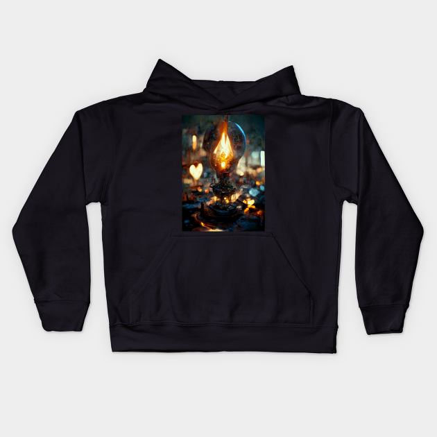 candle light III Kids Hoodie by DarksmithMiniatures